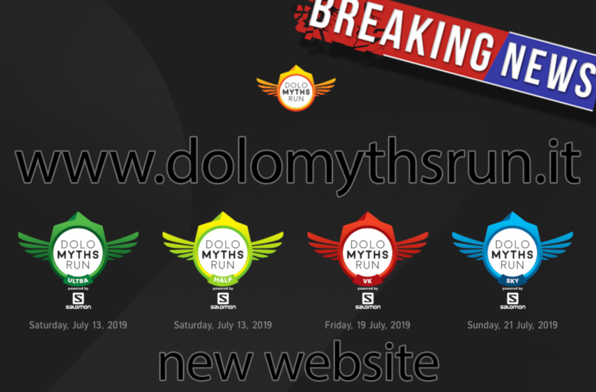 The new website www.dolomythsrun.it is online